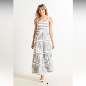 NWT Evereve O.P.T. Elara Striped Dress Size Large